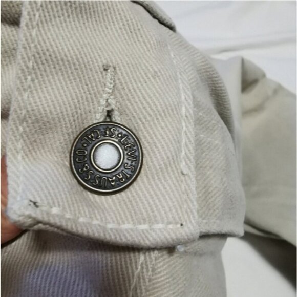 Vintage Levi's 505 Regular Fit Straight Leg Tan Chinos 32x34 - Picture 5 of 9